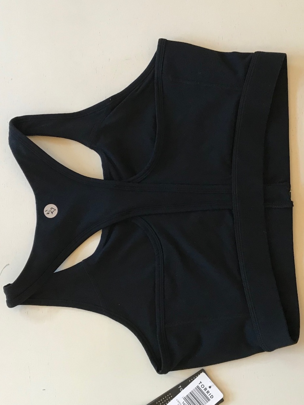 NWT TORRID TRU LOW-IMPACT WIRELESS ZIP-FRONT ACTIVE SPORTS BRA BLACK SIZE 12 - Picture 8 of 11